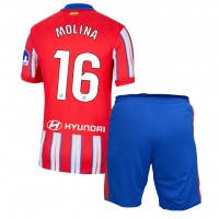 Atletico Madrid Nahuel Molina #16 Koti Peliasu Lasten 2024-25 Lyhythihainen (+ Lyhyet housut)